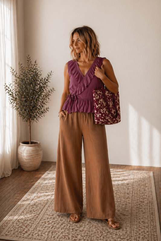 Florence wrap blouse