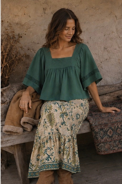 Oak cotton blouse