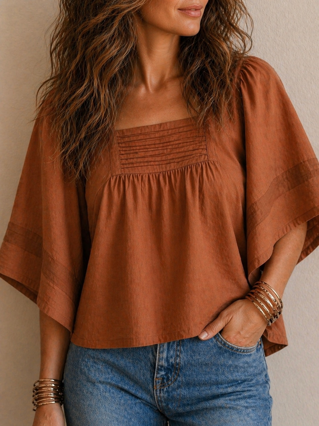 Oak cotton blouse