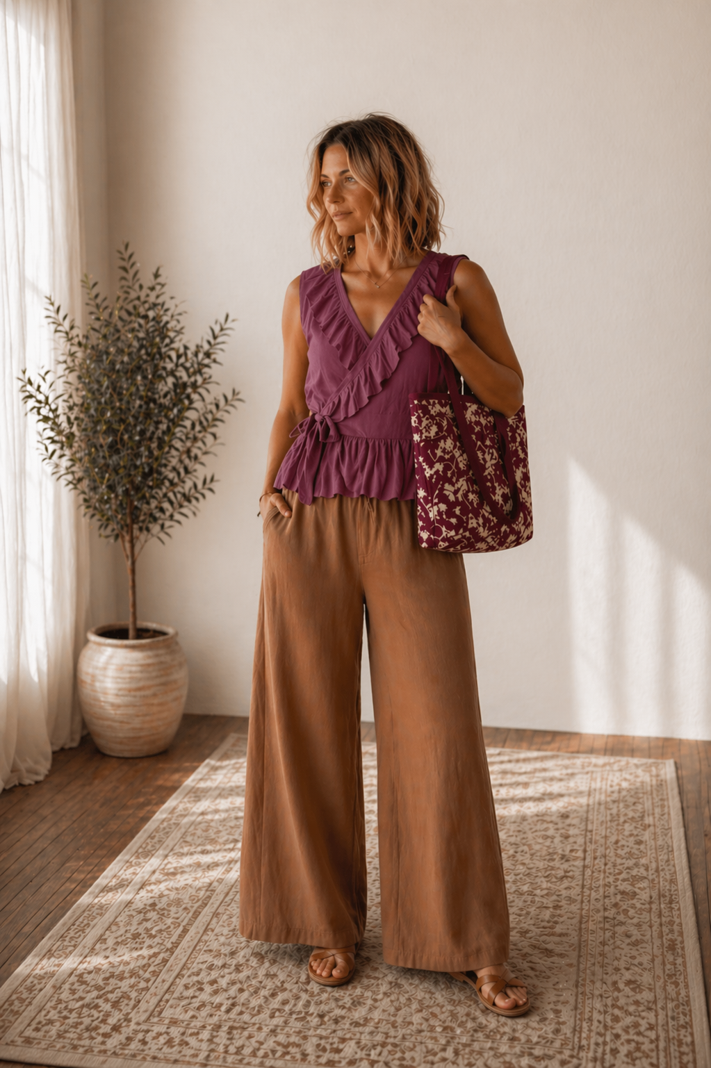 Florence wrap blouse