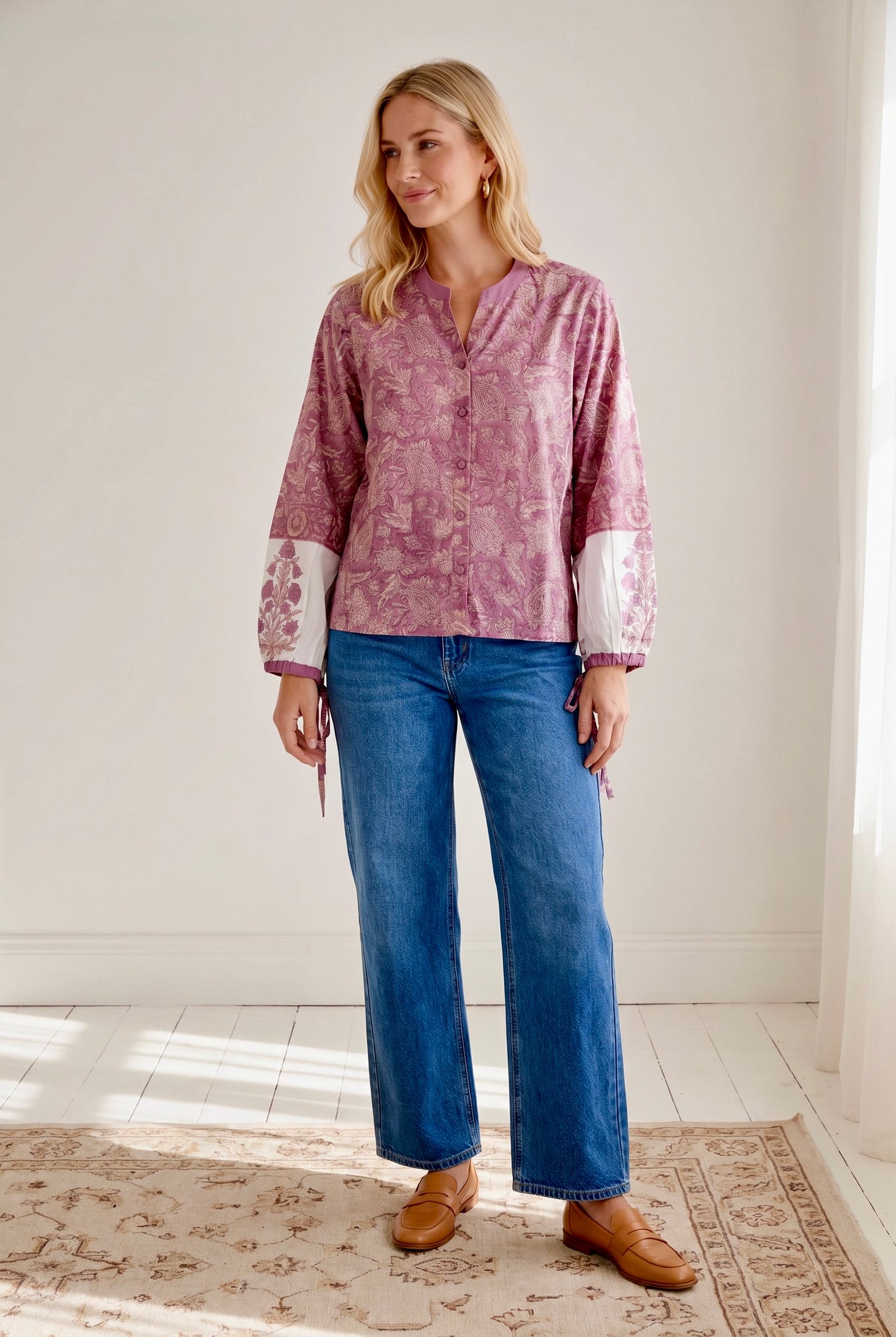 Bombay  blouse - Rosewater