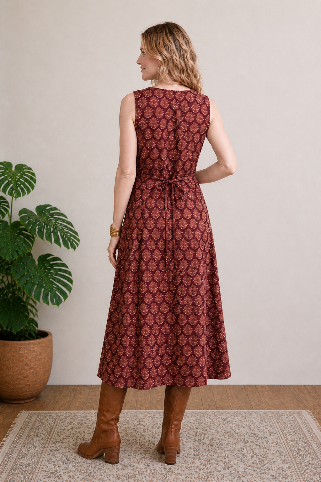 Harvest Bloom dress - Wild plum