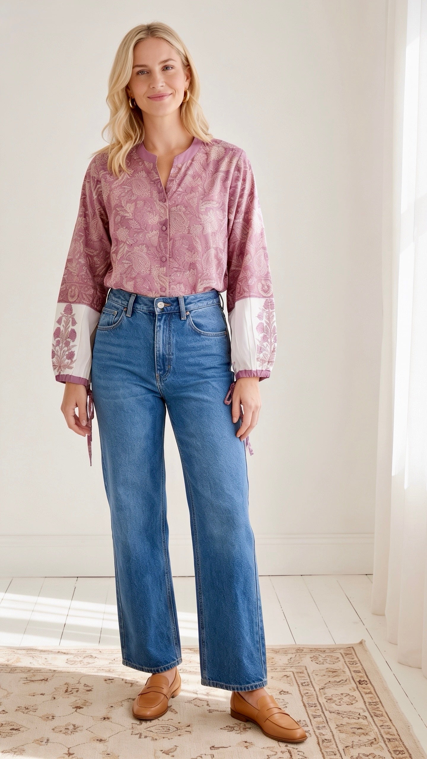 Bombay  blouse - Rosewater