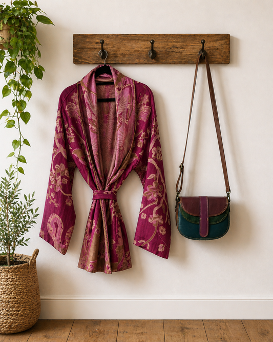 BIRDSONG - cashmere & bamboo jacket /with tie waist/ reversible