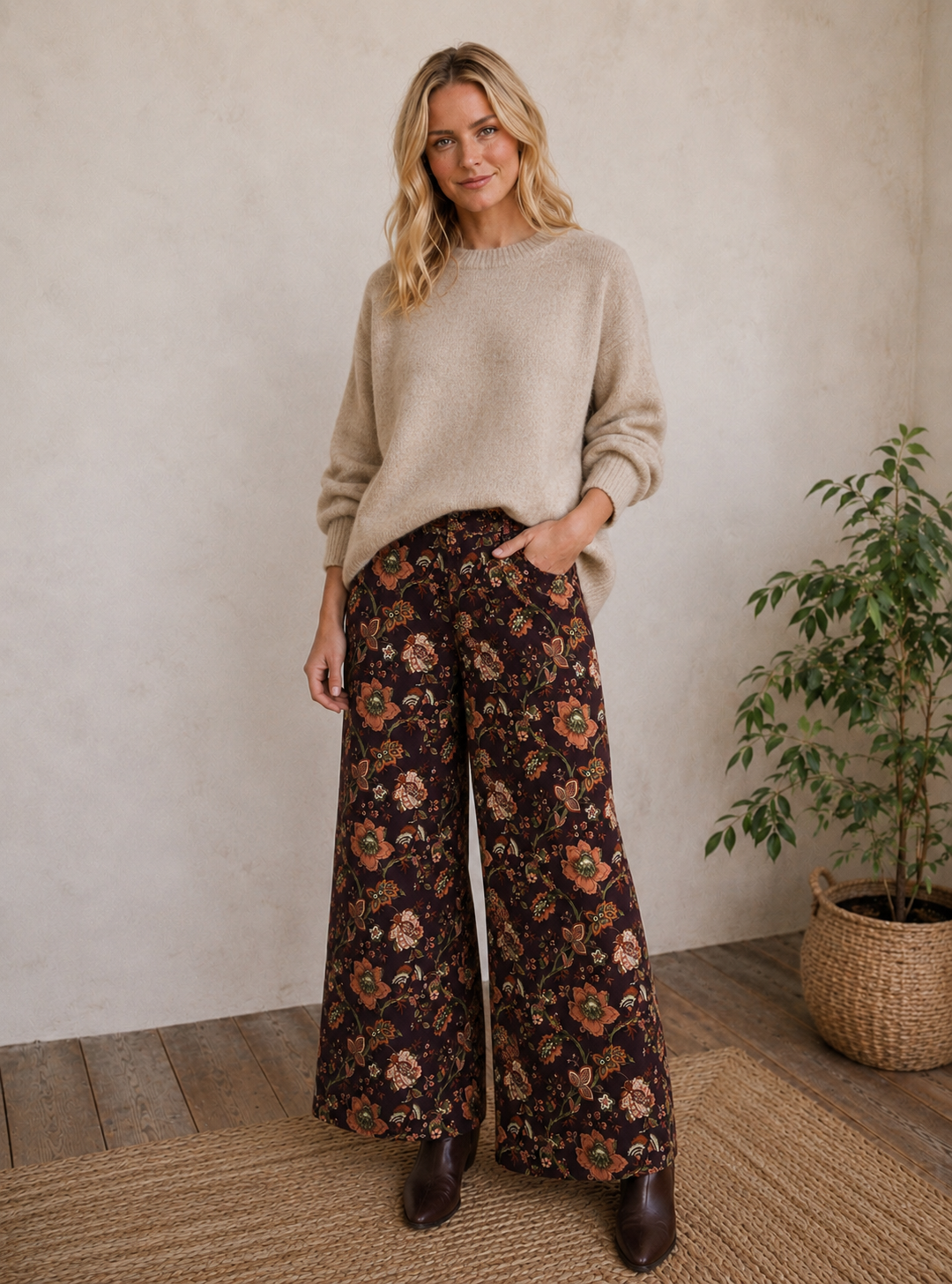 Palazzo Pant - winter bloom
