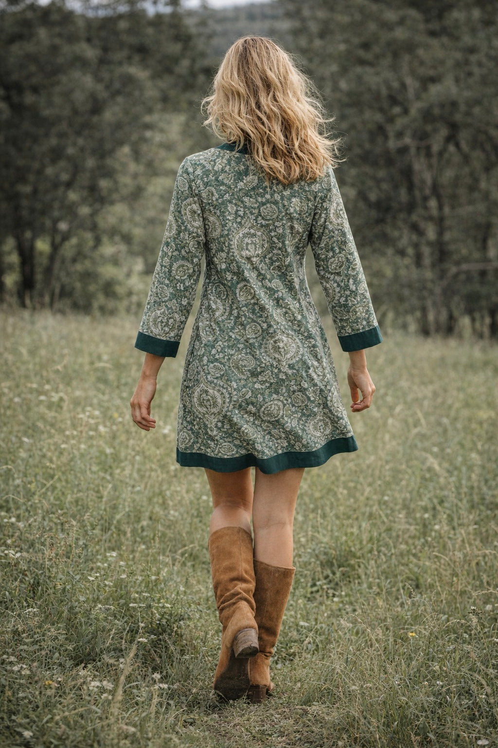 Paisley / Cotton Shirt Dress